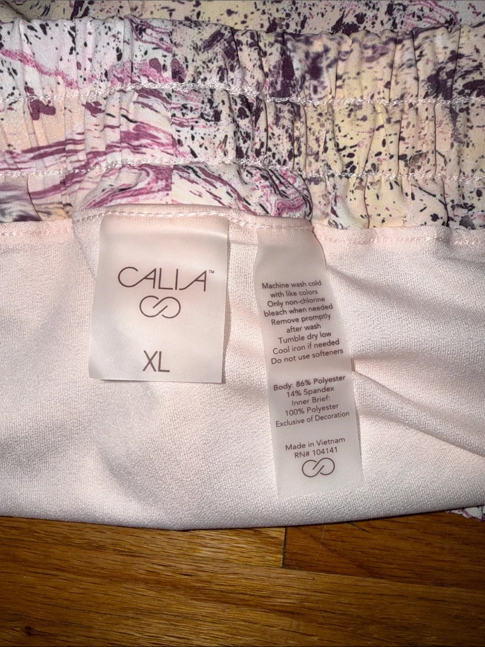 Calia Mid Rise Infinity Run Short Textured Pink XL NWT